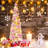 20PCS 3.9Inch Poinsettia Flower Artificial Poinsettia No clips Christmas Decor Glitter Poinsettia Christmas Ornaments Christmas Tree Flower Decorations with Stems DIY Xmas Wreath Holiday Party Decor-1677675518