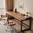 Light brown Rectangular Solid Wood writing desk-1095705407-1095705397