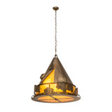 Teepee w/ Buffalo 8 - Light Pendant
