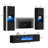 Bhhatu Floating Highgloss Entertainment Center with Electric Fireplace and 2 Bookcases-324347099-326985957