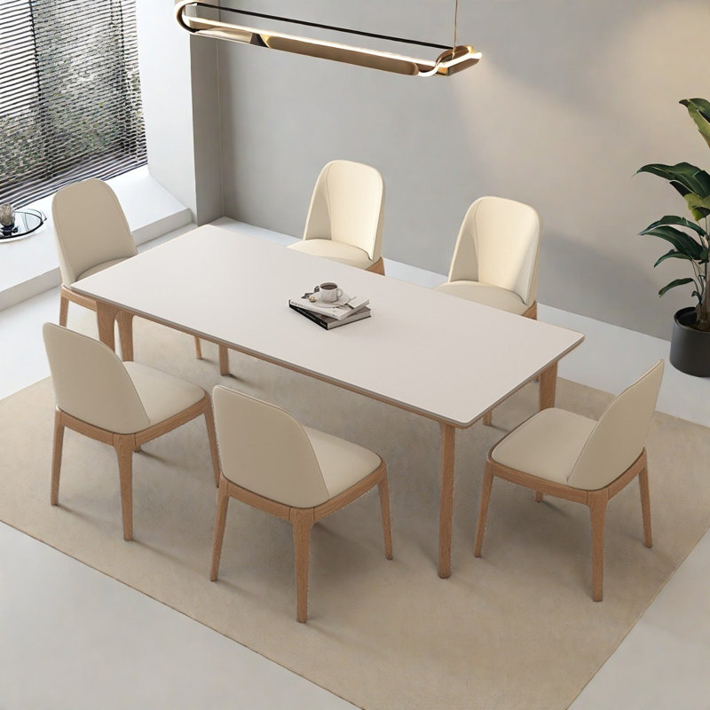 Ensemble de table et de chaises haut de gamme, H 29,52 po x L 62,99 po x l 31,49 po