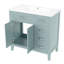Ensemble de meuble-lavabo 36 po avec évier, armoire de salle de bain avec 5 tiroirs, structure solide et panneau en bois aggloméré-1785543365-1785543367