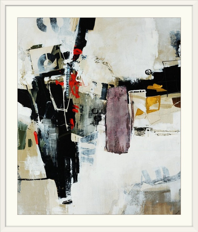 'petites Bouteilles De Sydney Edmunds Peinture Impression, 32" H x 28" lx 1" p, Encadré Blanc