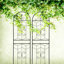 Ensemble de 2 treillis de jardin en métal 71 po x 19,7 po antirouille pour plantes grimpantes-1654489870