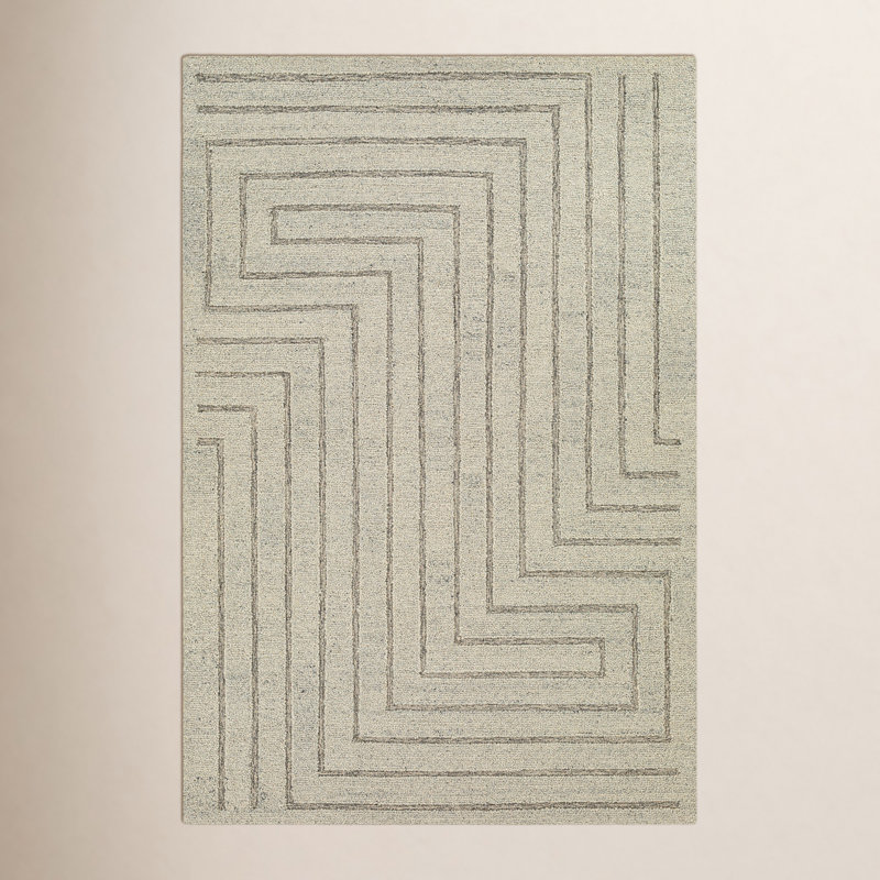 Rafferty Wool Geometric Indoor Rug, Rectangle 8' x 10'