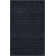 Tapis noir en laine tissé à la main Gaspar