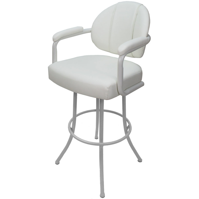 Tabouret de comptoir pivotant 26 po Weger, Blanc, Counter Stool (26" Seat Height)