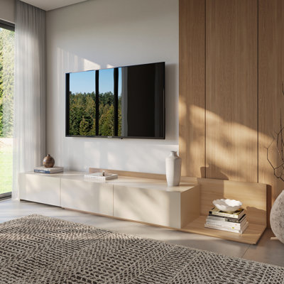 Console de télévision extensible avec armoire de rangement Noa