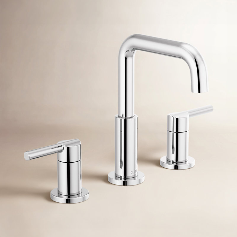 Robinet pour salle de bain à 3 poignées et 2 poignées à deux poignées pour salle de bain Nicoli, Chrome