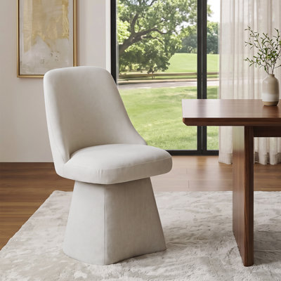 360° Swivel Fabric Upholstered Dining Chair