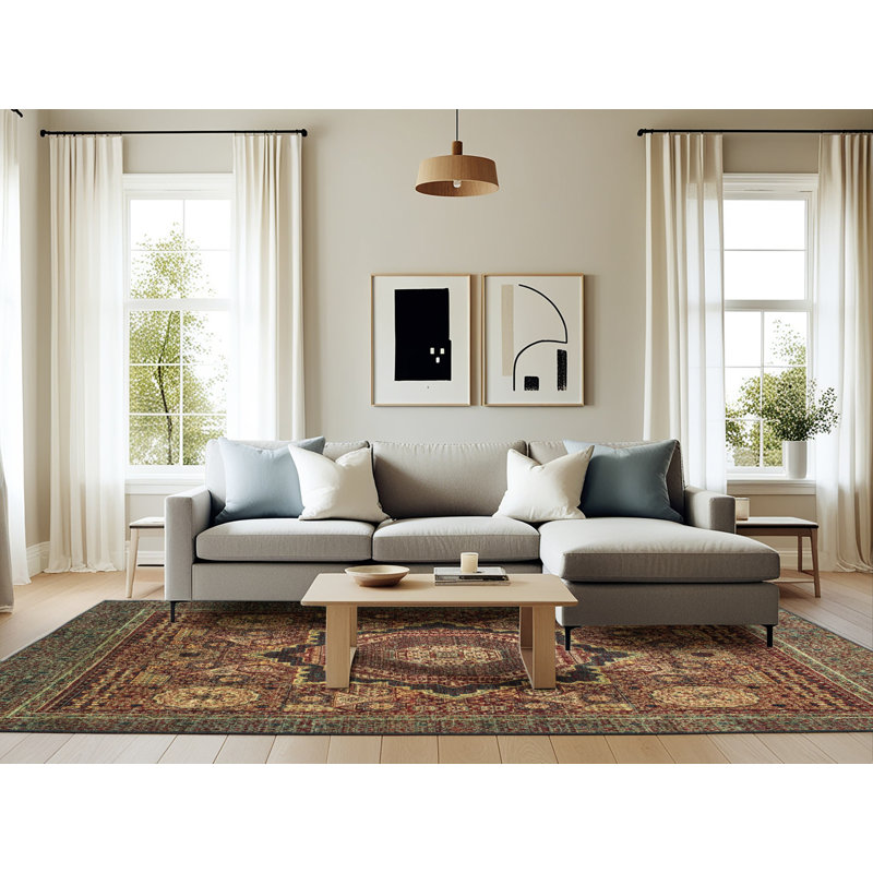 Abstract Indoor Rug, Rectangle 6' x 9'