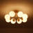 8 - Light Frosted Glass Globe Dimmable Sputnik Semi-flush Mount-328230557