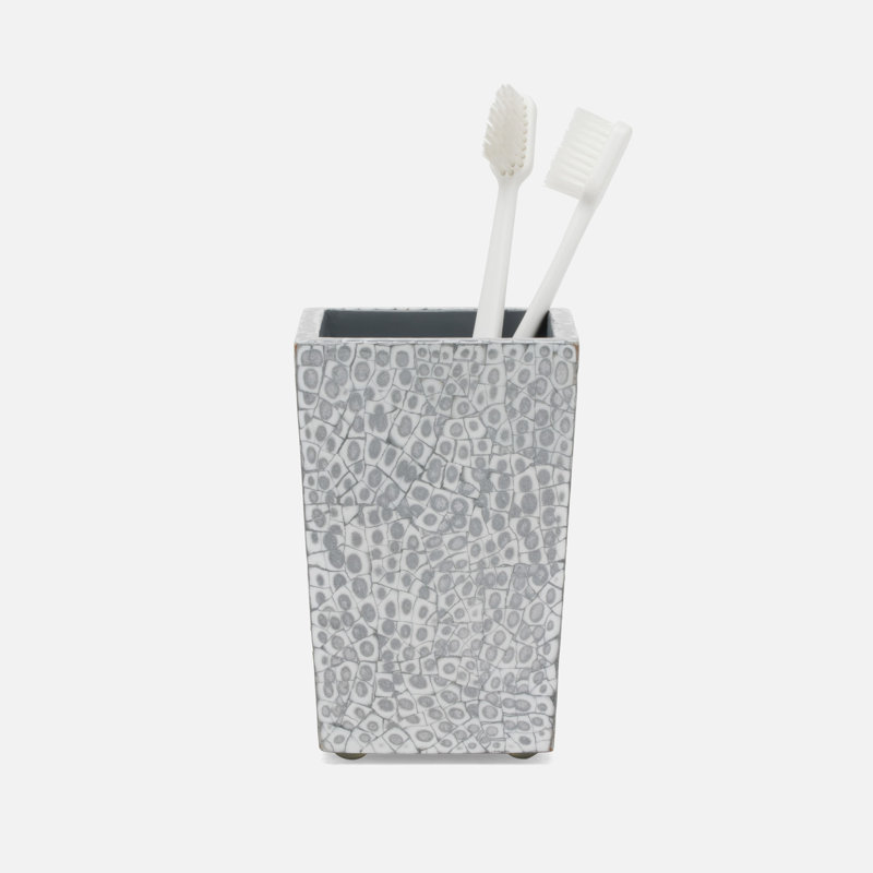 Callas Bathroom Storage Container, Silver