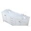Ensemble de meuble-lavabo large 72 "Irene-630731517-572971223