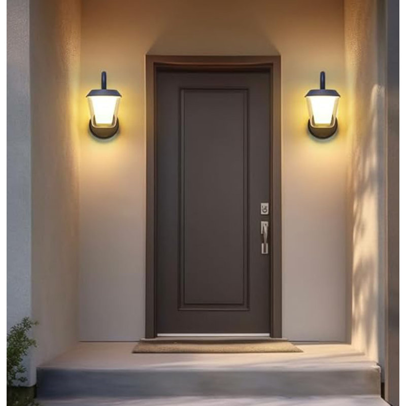 Matte Black 24cm H Battery Powered Outdoor Barn Light