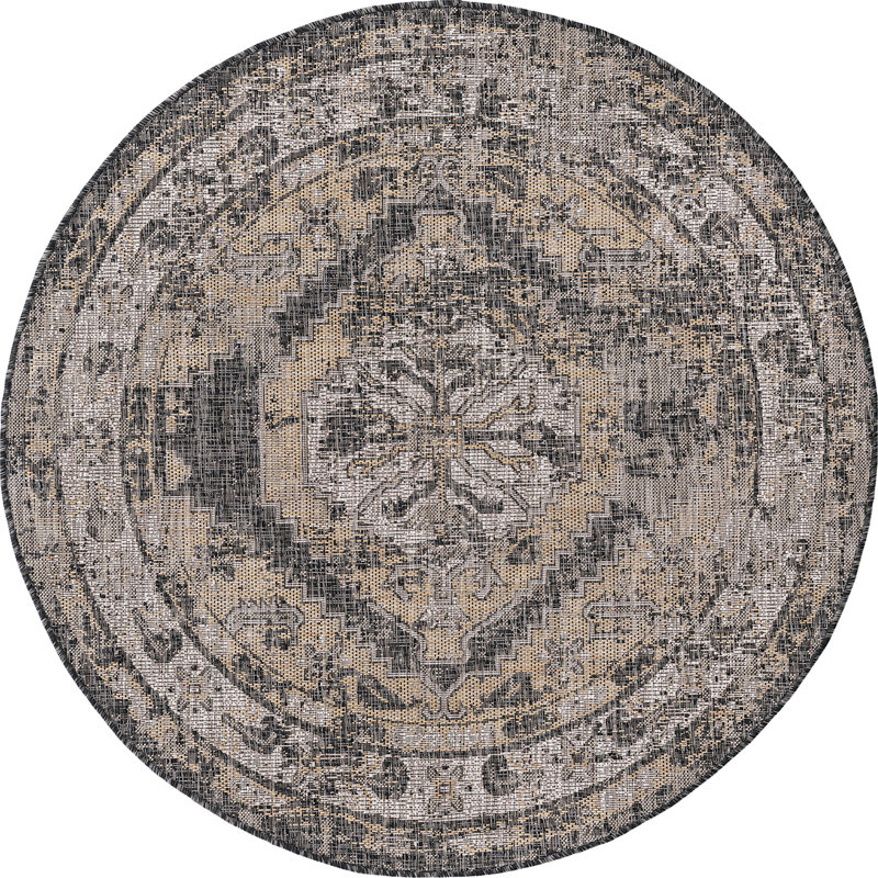 Tapis d'extérieur Nil, Rond 5 pi 3 po
