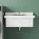 24" W x 20" D High Back Wall Mount Utility Sink White Fireclay with 2 Faucet Hole