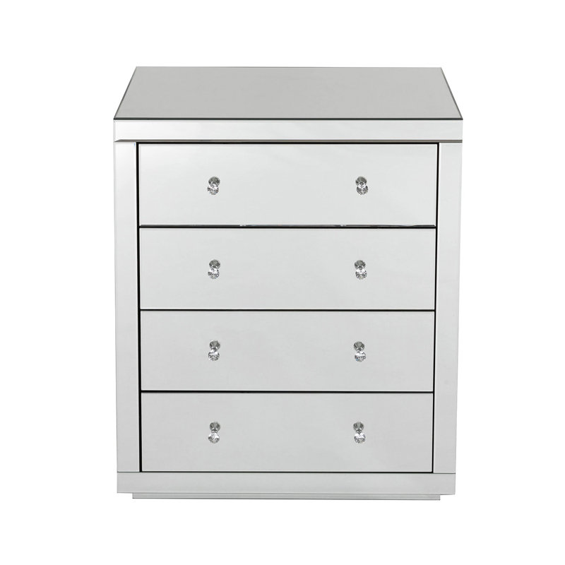 Damion Piece Bedroom Set, Silver