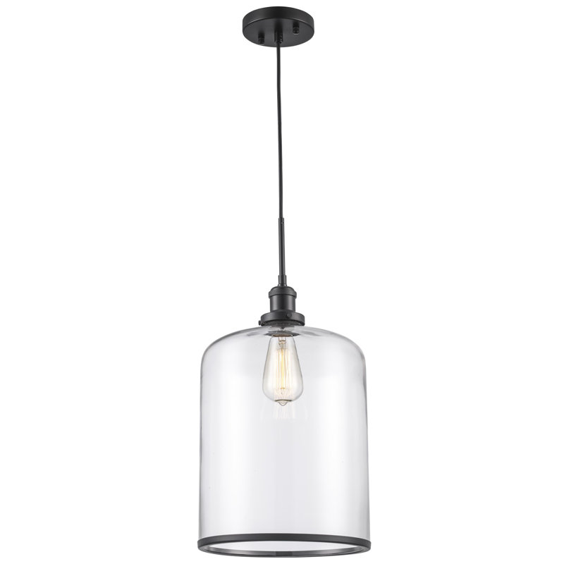 Edremit 1 - Light Single Pendant, Black, 10.35"
