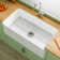 Asrea Apron Front Kitchen Sink 33" L x 18" W Single Bowl Fireclay with Bottom Grid and Basket Strainer