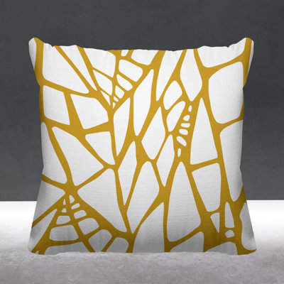 Claiborn Abstract Geometric Indoor/Outdoor Throw Pillow