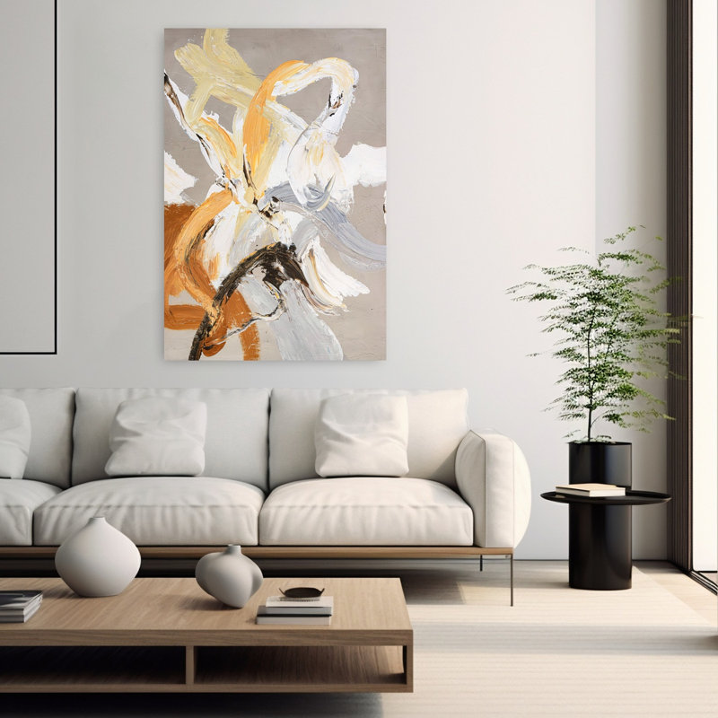 Go Ahead, art contemporain abstrait, H 60 po x l 40 po