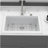 Quartz Kitchen Sink - White granite composite Workstation Drop-in kitchen sink 30"x22"x10"