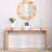 62" Long Entryway Table,Modern Console Table with Chevron Patterned Top