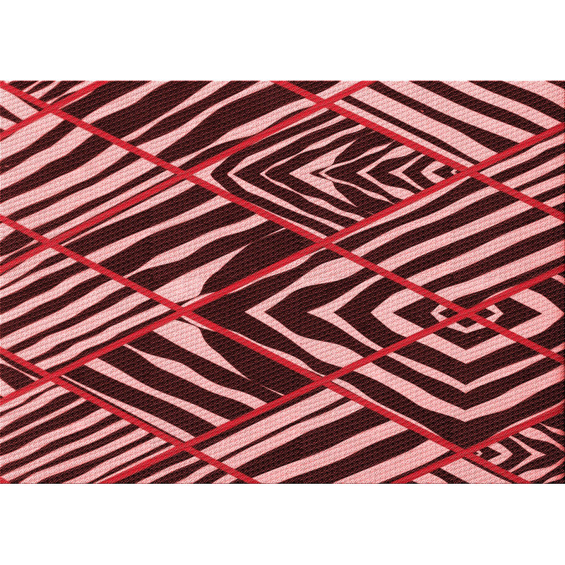 Tapis rouge tissé à la machine Myricle, Rectangle 2 pi x 3 pi