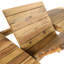 Table en bois extensible pour l'extérieur