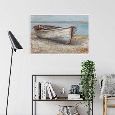 Whitewashed Boat I by Ethan Harper - Painting