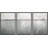 Minimal Landscape "Greenish Gray Abstract Simple Modern Decor Framed Canvas Print 3 Pieces Wall Art-94434101-94434102