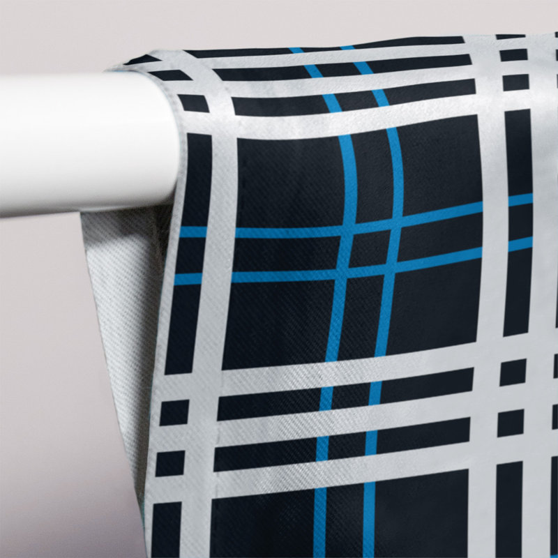 Sheer Curtain Single Panel, Tennessee Football White/Black/Navy