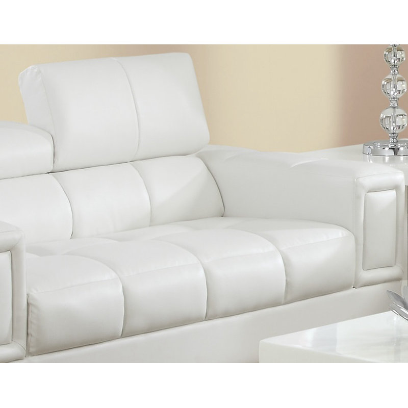 Shererd 83'' Faux Leather Sofa