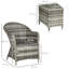Putra 2 - Person Patio Dining Set Round Table with Cushions Included