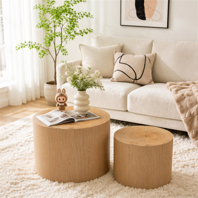 Ensemble de 2 tables basses gigognes