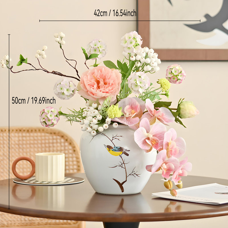 Ornements de fleurs simulées