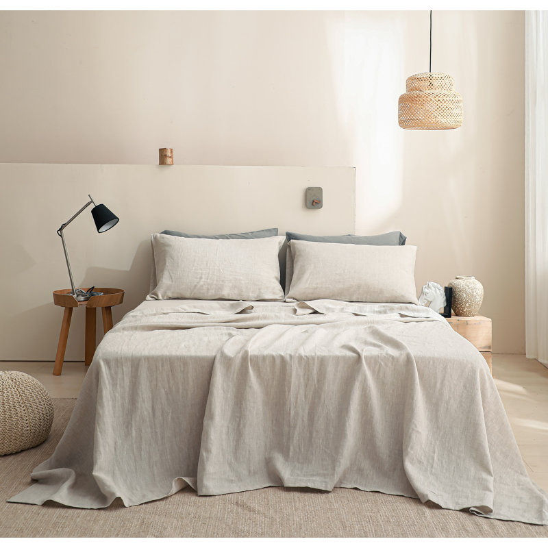 100% Linen Flat Sheet, Queen Flat Sheet, Linen