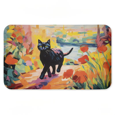Tapis de sol Cat in Bright Harmonious Garden