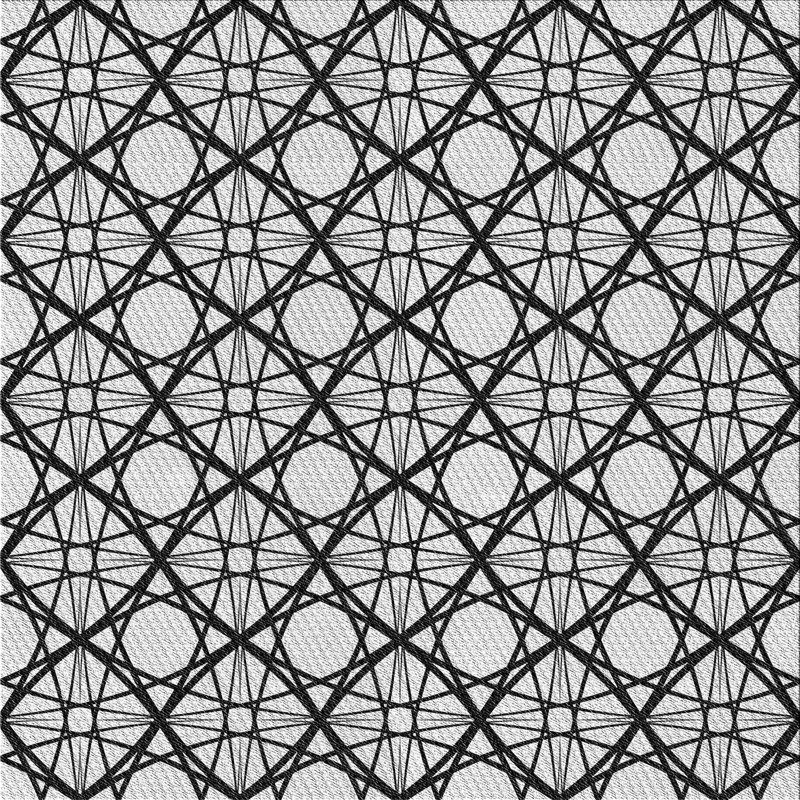 Tapis à motif abstrait gris / noir, Carré 4 pi