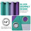 Rideaux isolants thermiques bleu sarcelle et mauve, fenêtre à œillets dégradés 2 panneaux-2028387969-2028387975