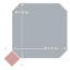 Humour octogonal vaudois avec taco 7-7 / 8 po X 7-7 / 8 po Carreau de porcelaine pour plancher et mur-112730107