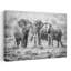 «Majestic Elephant Family», art mural contemporain-129006976