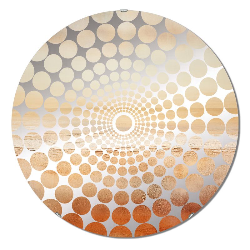 Michena - Miroir décoratif à cercles concentriques, 31,4 po x 31,4 po