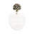Mercer41 Stella Stone And Glass Jar, Clear/Frost-1223561658