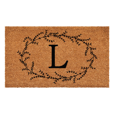 Holubov Personalizable Non-Slip Floral Outdoor Doormat