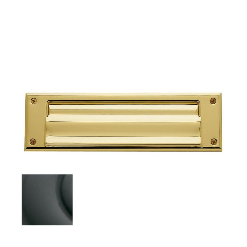 10 in x 3 in Brass Mail Slot, Oil Rubbed Bronze