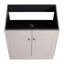 Commode de salle de bain kaki 30 po - Meuble-lavabo moderne à porte à fermeture en douceur avec portes d'armoire et rangement
