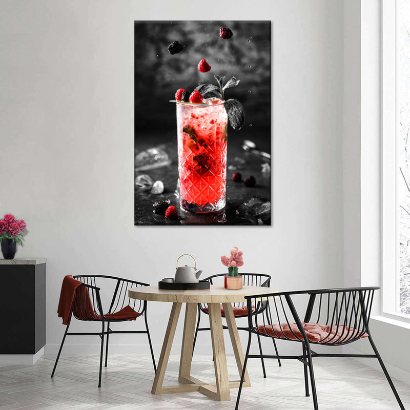 Pop Pop Berry Cocktail, H 48 po x l 32 po x P 1,25 po