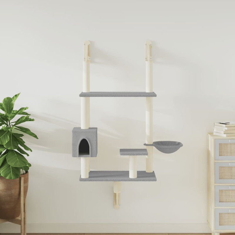153cm H Cat Tree, Light Grey